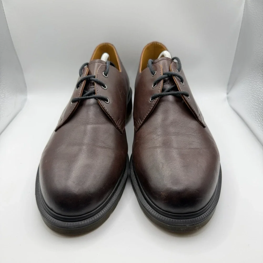 Dr Martens 1461 Brown Leather 3 Eye Oxford Shoes Men's 11 Women's 12 Doc Martens